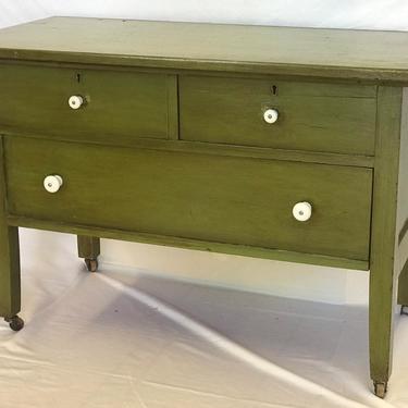 Free and Insured Shipping within US - Vintage Solid Wood Dresser Cabinet Storage Drawers 