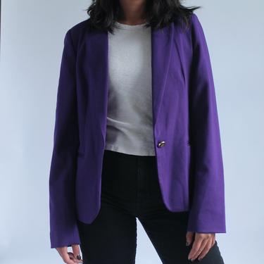 Jewel Tone Purple Blazer fits S - L Vivienne Tam 