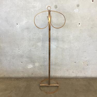 Gilded Towel Rack With Rope Detail