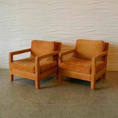 HA-18176 Pair of Upholstered Parson Chair Frames