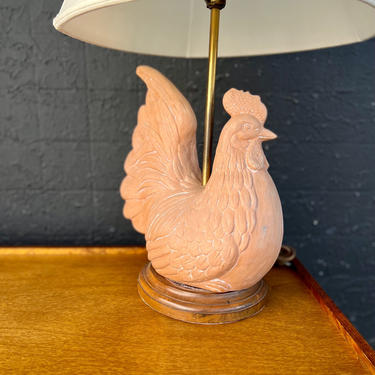 Rooster Plaster Table Lamp