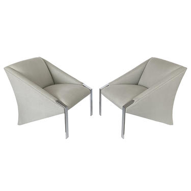 Pair Andree Putman Lounge Chairs