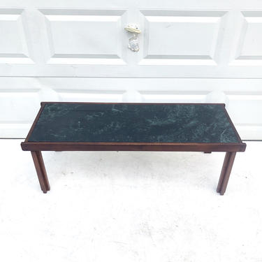 Mid-Century Modern Marble Top Coffee Table 