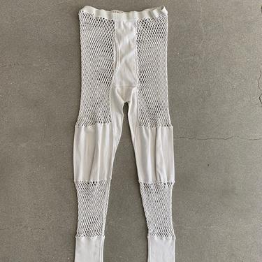 Vintage 30-36 Waist Fish Net LL Bean Thermal Pants | White Underlayer | Long Underwear | 