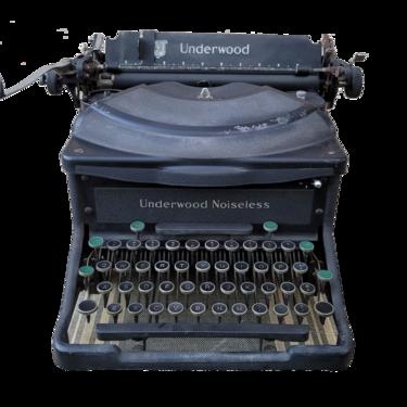 Vintage Industrial Early American Underwood Typewriter