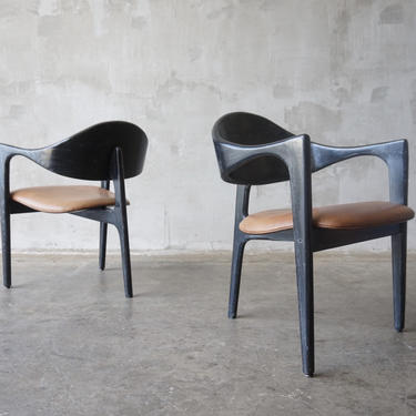 Pair of Tripod Armchairs. 