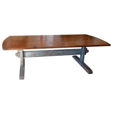 Scandanavian Farmhouse Country Dining Table | 9 Long | Seats 10 | c. 1870
