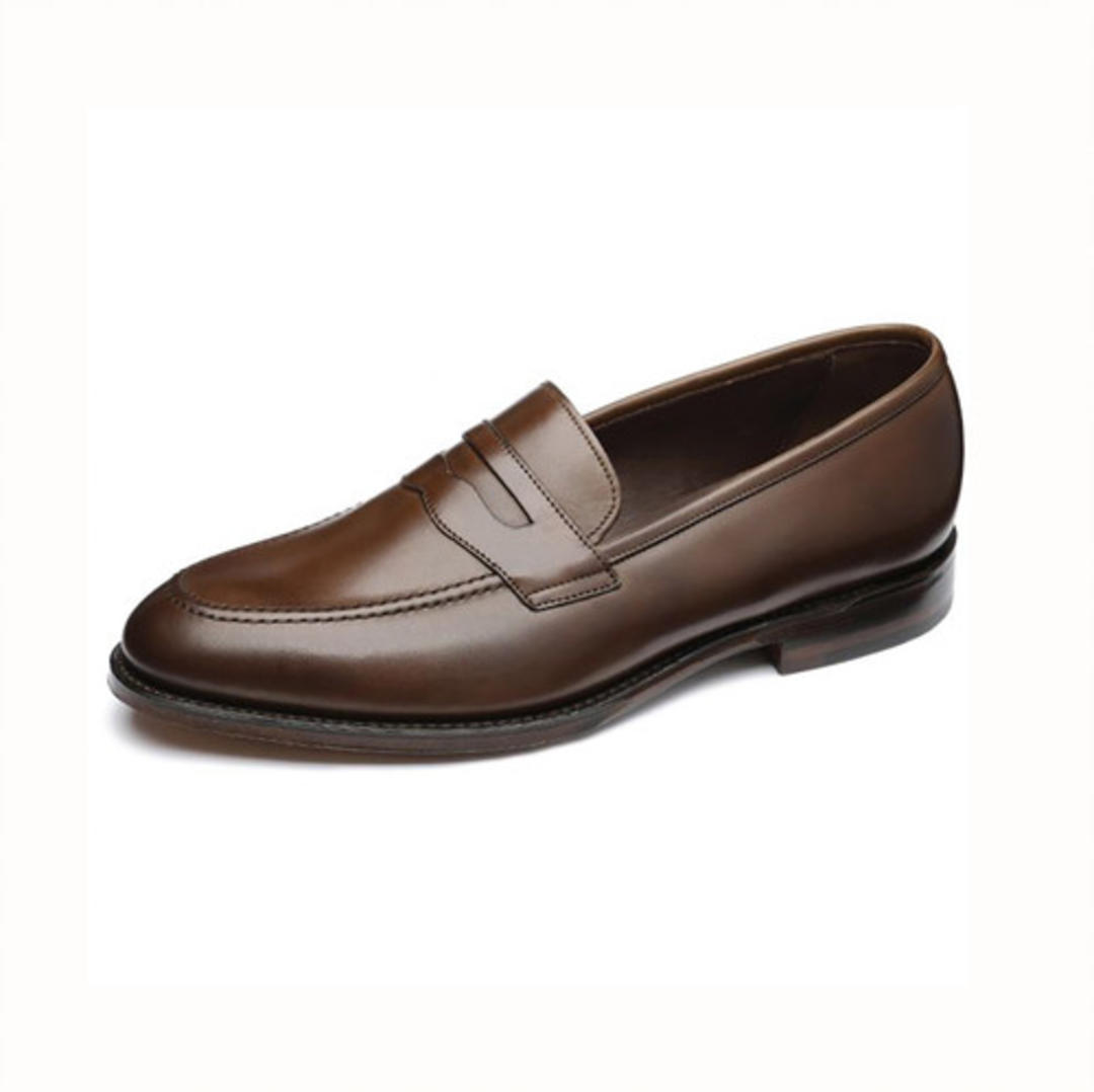 LOAKE 1880 Whitehall Brown Leather Loafers | The Tough Boot & Co ...