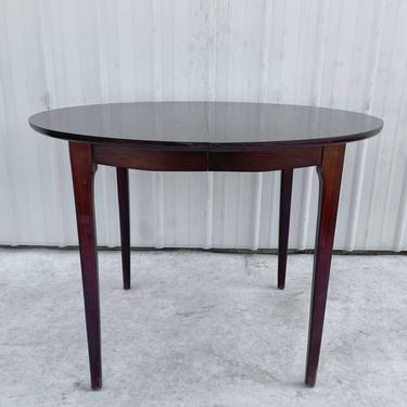 Mid-Century Modern Round Dining Table with leaves 