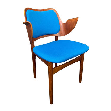 Vintage Danish Mid-Century Modern Teak & Oak Side Chair &quot;Model 107&quot; by Hans Olsen for Bramin Mobler 