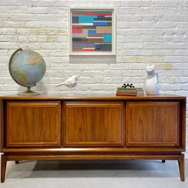 Low + Simple WALNUT Mid Century MODERN CREDENZA / Media Stand / Sideboard 