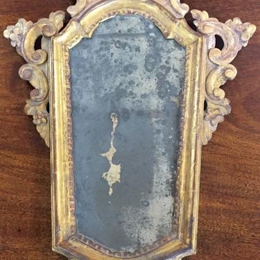 Antique Italian Gilt Handcarved Mirrors (pair)