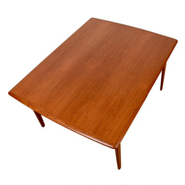 Ib Kofod Larsen (57″ x 44″) Expanding Rectangular Dining Table in Teak