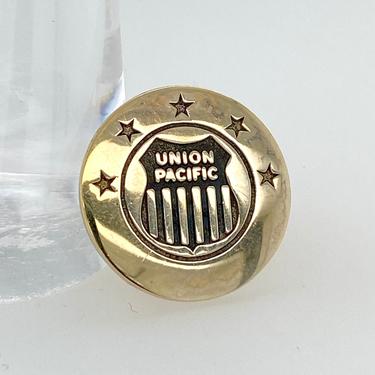 Vintage Tiffany & Co. Sterling Silver 925 Union Pacific Tie Tack Pin Gold Wash 
