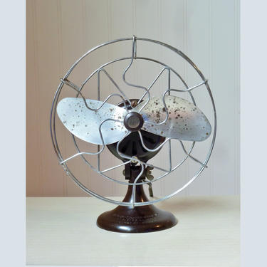 Vintage Electric Fan Barcol 8 Inch Bakelite Desk Fan - Mid Century Modern - Industrial Design - Machine Age 