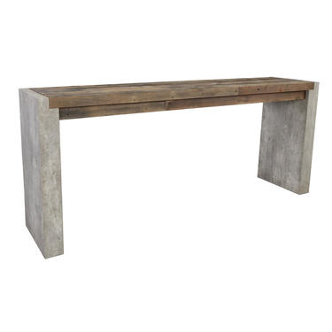72&quot; Wood and Concrete Laminate Console Table by Terra Nova Furniture Los Angeles 