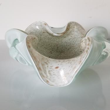 Vintage Italian Murano Art Glass Ashtray Bowl 