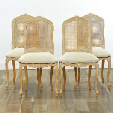 Set Of 4 Otto Gerdau Carved French Provincial Chairs