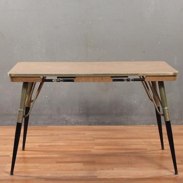 Retro Laminate &amp; Coils Dining Table With Leaf – ONLINE ONLY
