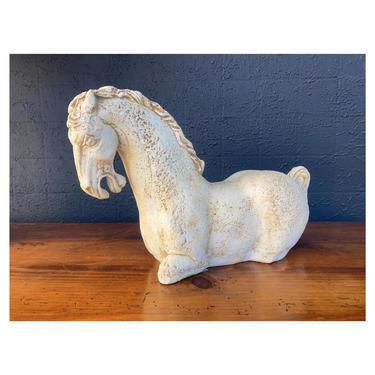 Plaster Cast Horse Sculpture