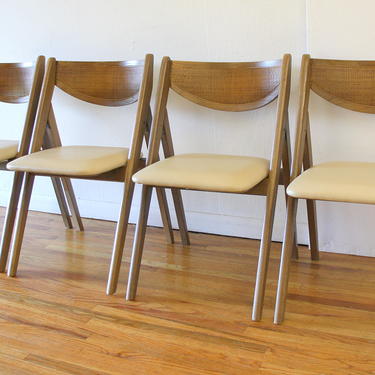 Mid Century Modern Set of Folding Chairs by Stakmore