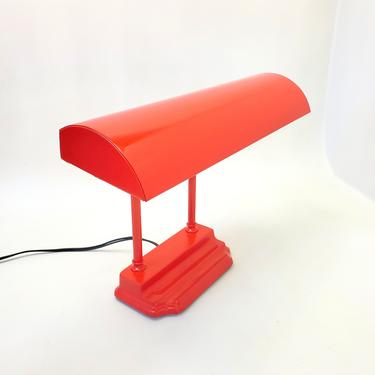 Tanker Desk Lamp Light Apple Red Cosmic Retro Articulating Industrial Steampunk End Table Night Stand Mid Century Modern Office Desk Light 