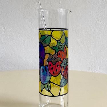 Stained Glass Martini Pitcher
