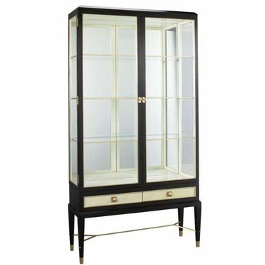 Lillian August Modern Regency Style Noir Display Cabinet