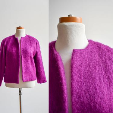 Vintage Bright Purple Mohair Jacket 