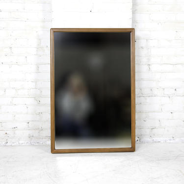 Vintage rectangular wall hanging mirror by Lane Furniture | Free shipping ONLY in NYC area 