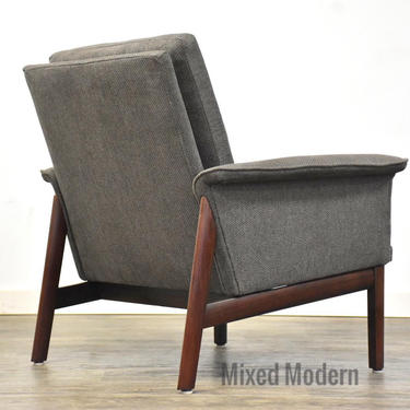 Rosewood &amp; Grey Lounge Chair by Finn Juhl for France and Son 