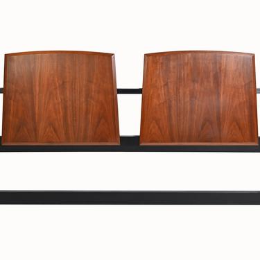 Milo Baughman Walnut Headboard King Size Directional Furniture Mid Century Modern 