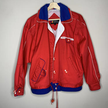 Vtg 80&#8217;s Red Nautical Jacket (S)