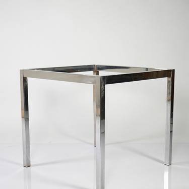 Chrome Square Dining Table