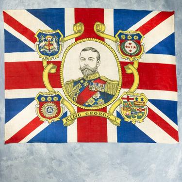 Antique King George V 1911 Coronation Flag