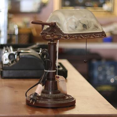 Vintage Style Banker's Desk Lamp