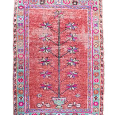 Hand Knotted Wool Rug,  2'-9&quot; x 4'-3&quot;