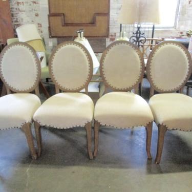 SET OF FOUR OVAL BACK DINING CHAIRS BY HOOKER