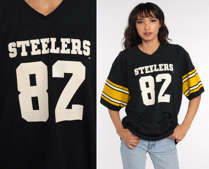 دائرة الالوان Pittsburgh Steelers Shirt 82 Football Jersey Tshirt 80s NFL Jersey ... دائرة الالوان