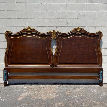 Antique Headboard Karges French Provincial Rococo Bedroom Furniture Carved Wood Neoclassical Hollywood Regency CUSTOM PAINT AVAILABLE 