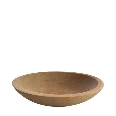 Vintage Round Wooden Bowl, 9&quot; wide