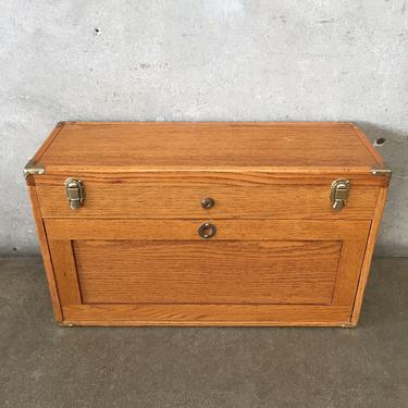 Mid Century Large Wooden Multi Drawer Chest