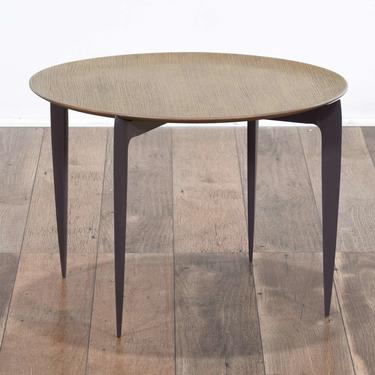 Arteriors Space Age Style End Table W Folding Base