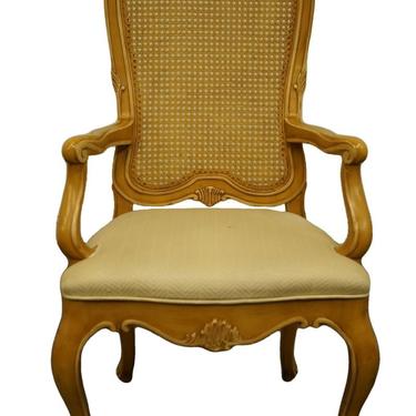 Henredon Furniture Louis Xvi French Provincial Cane Back Dining Arm Chair 9500-27-91 by HighEndUsedFurniture
