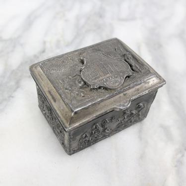 Metal Keepsake Ring Box with Washington's Mansion, Mount Vernon 