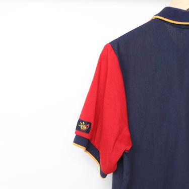 vintage 1990s TACO BELL uniform rubgy style polo shirt -- size medium 