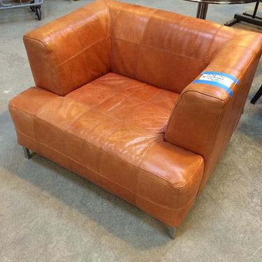 Vintage Stone International leather club chair. In excellent condition.