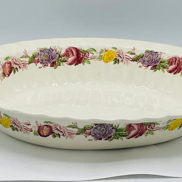Copeland Spode England Oval serving Dish: Briar Rose pattern- Chip Free 