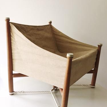 Canvas Gravity Hunting Chair Lounge Low Danish Design 