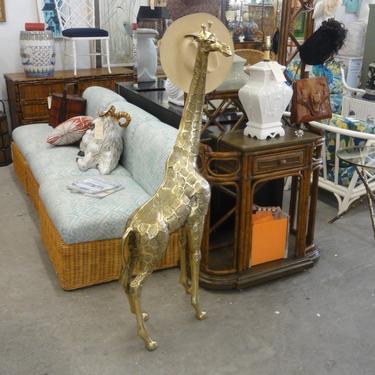 Tall Whimsy Solid Brass Giraffe